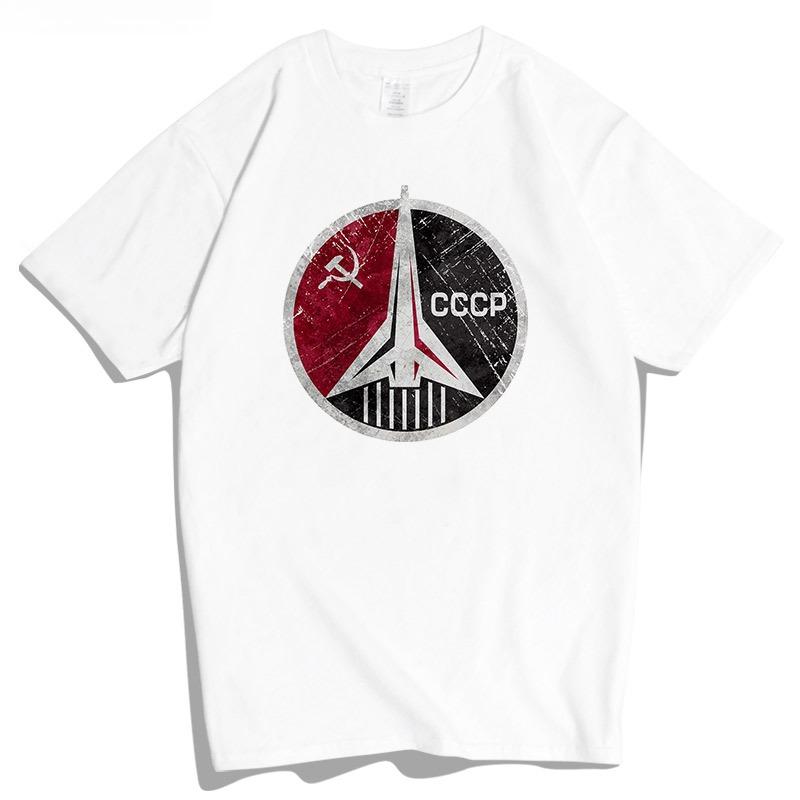 

Космическое агентство Советская космическая гонка Астронавт Посадка на Луну Весна/Лето Футболка с коротким рукавом мужская Свободная XXXXXL