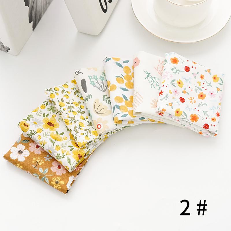 Pure Cotton Patchwork Fabric Set - Printed Fabric Scraps for Doll Clothes & Hair Ties, Handmade DIY Projects