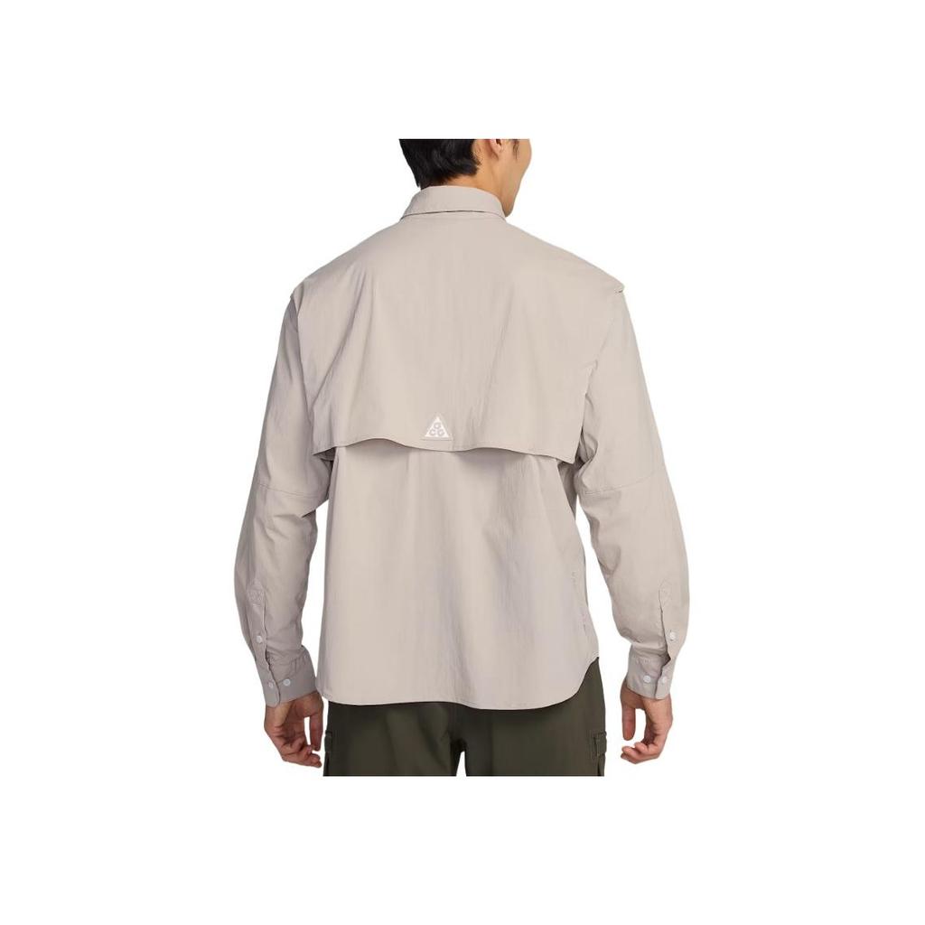 Nike ACG Orb Weaver Dri-FIT Long Sleeve Shirt Loose Jacket Men Jackets Academy-Gray HJ2466-009