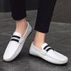 Mode Männer Leder Casual Slip-On Atmungsaktive Fahr Schuhe Männer Casual Leder Schuhe Atmungsaktiv Bequeme männer schuhe