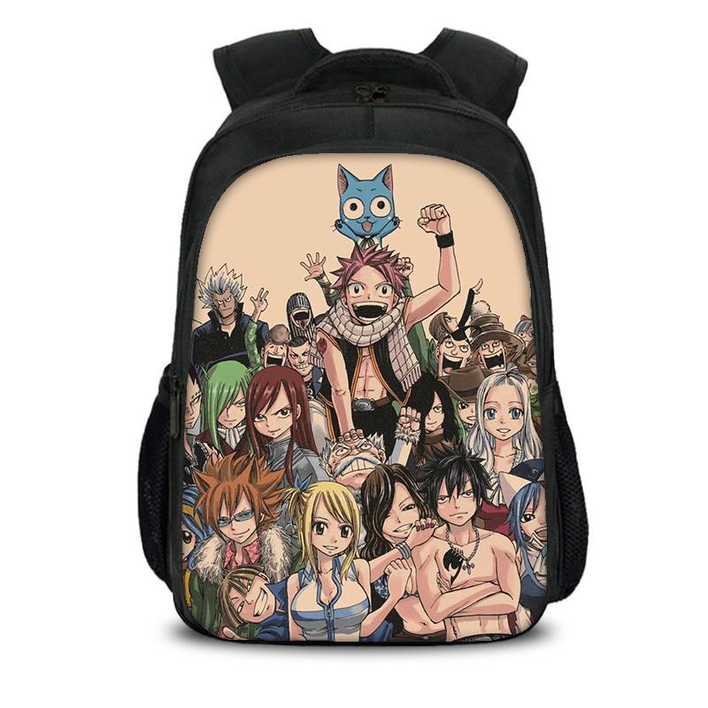 Fairy Tail Double Layered Backpack Boys and Girls Best Gift Stationery Sport Travel Large Capacity Bookbag