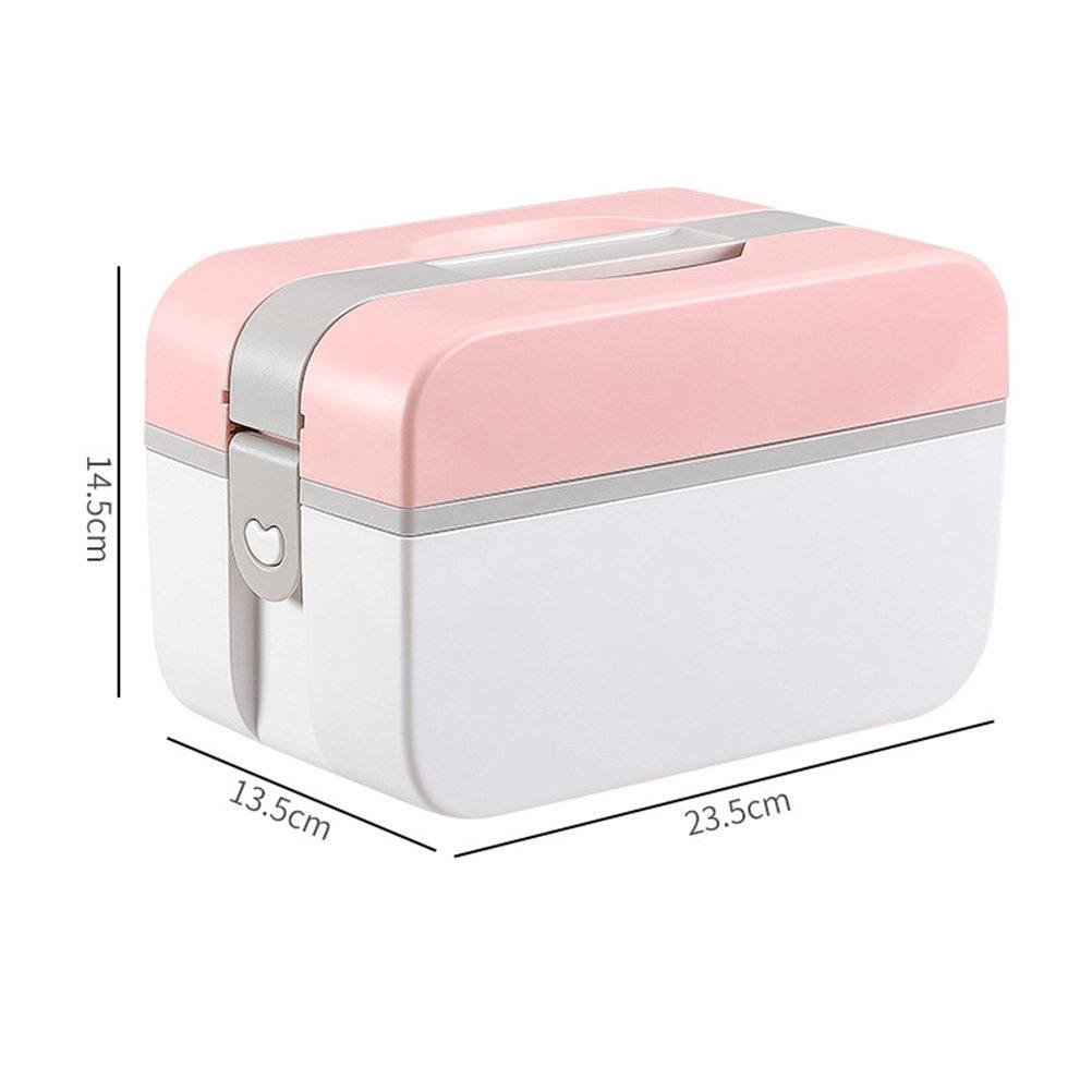 Emergency Medicine Case Plastic Sturdy Multi-Functional Storage Box Random Color Size M Portable First Aid Kit for Home