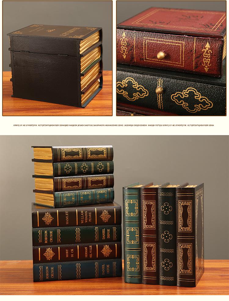 European Retro Decorative Book Props - Fake Book Storage & Office Ornaments