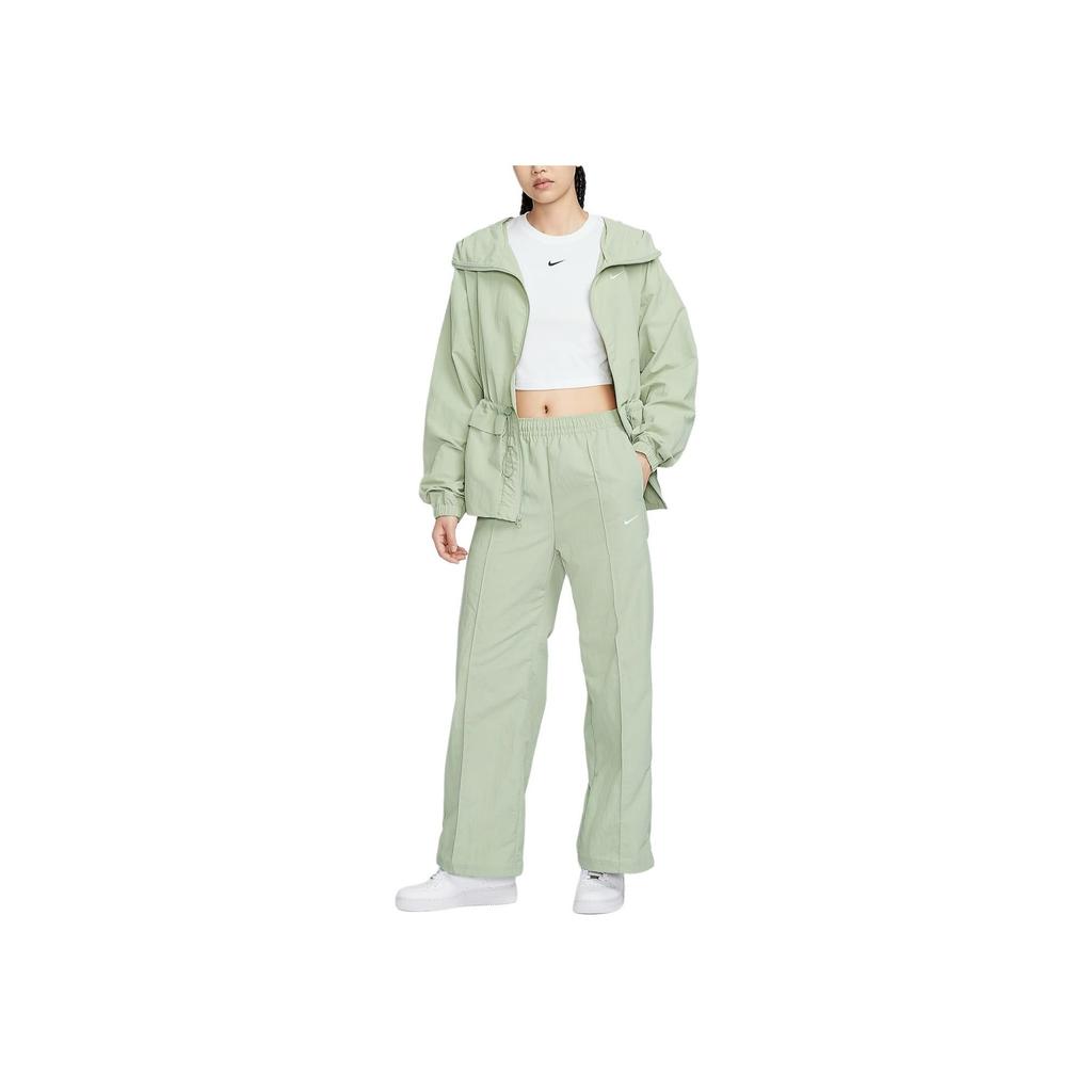 Nike Sportswear Solid Straight Leg Water Resistant Sun Protection Woven Mid Rise Lightweight Durable Casual Pants Women pants FQ3589-370