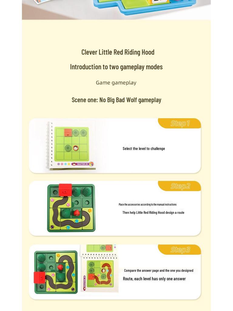 Little Goody Hood & Big Bad Wolf Educational Puzzle Game for Kids