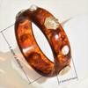 Pearl Shell Resin Cuff Bracelet Round Chunky Bangle Vintage Wide Cuff Bracelet  Gifts