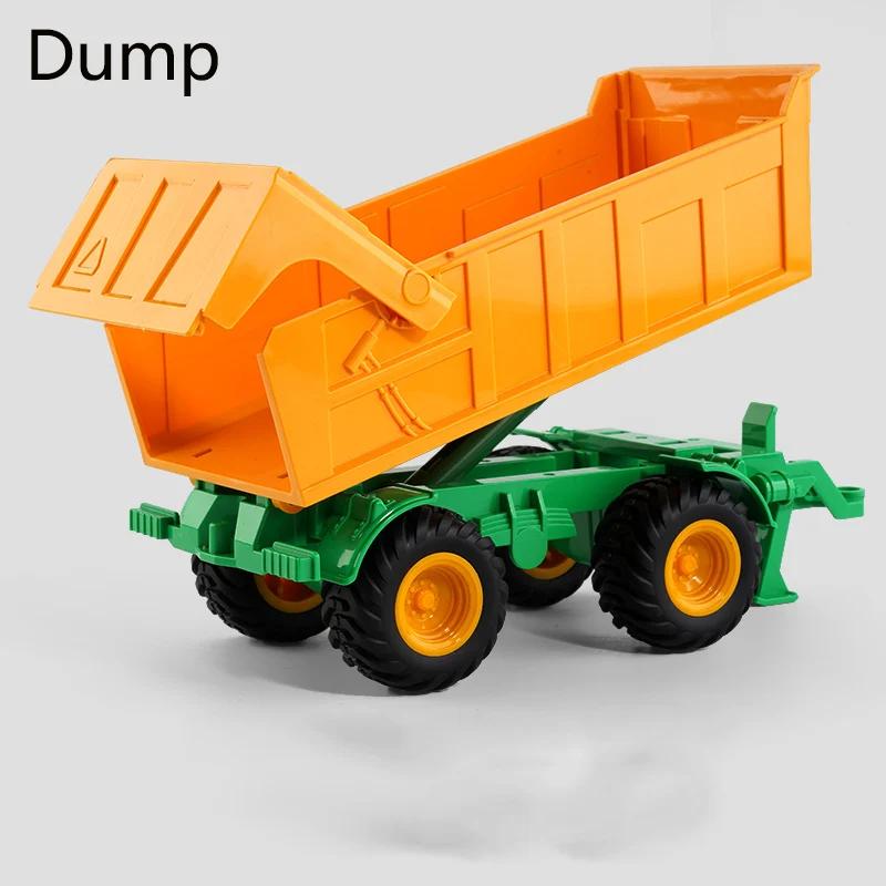Farmer Car Remote Control Tractor Trailer 2.4G RC Tractor Simulation Engineering Construction Truck Model Toy Tillage Machine