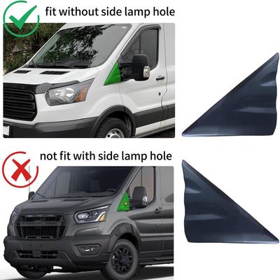 Auto Buitenspiegel Voor Achterruit A-Stijl Driehoekige Afdekplaat BK31-V16004-AD BK31-V16003-AD Voor Ford Transit MK8 2014-2020