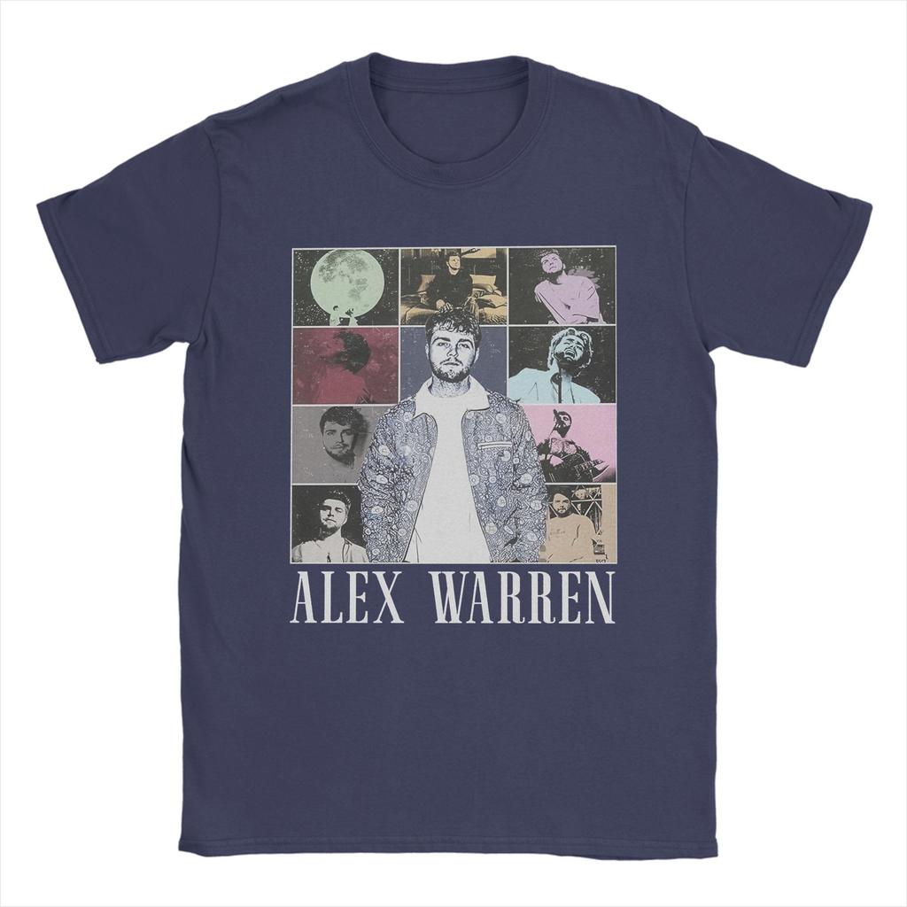 Alex Warren Tour Music  TShirts Men  Amazing Pure Cotton Tee Shirt Round Collar Short Sleeve T Shirt Gift Idea Clothes