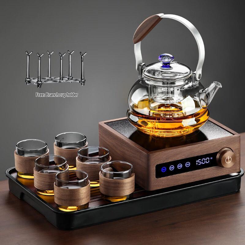 Boyiduo Glass Electric Tea Kettle & Ceramic Stove Set