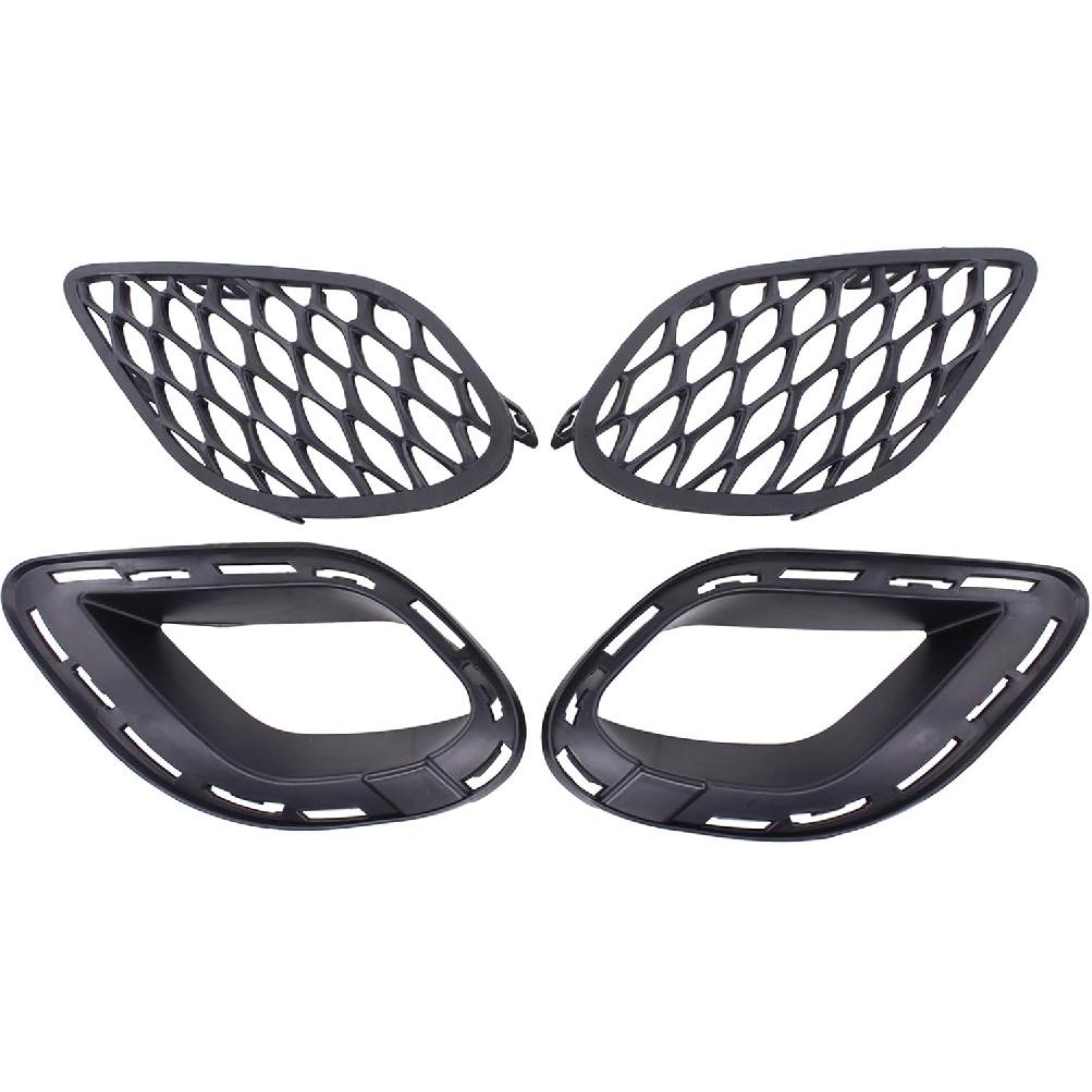 ApplianPar Bumper Fog Light Grille Cover Bracket Kit for Dodge Charger 2015-2019 Left and Right Side