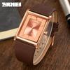 Stylish and simple men's watch waterproof business calendar quartz watch men's square retro belt watch