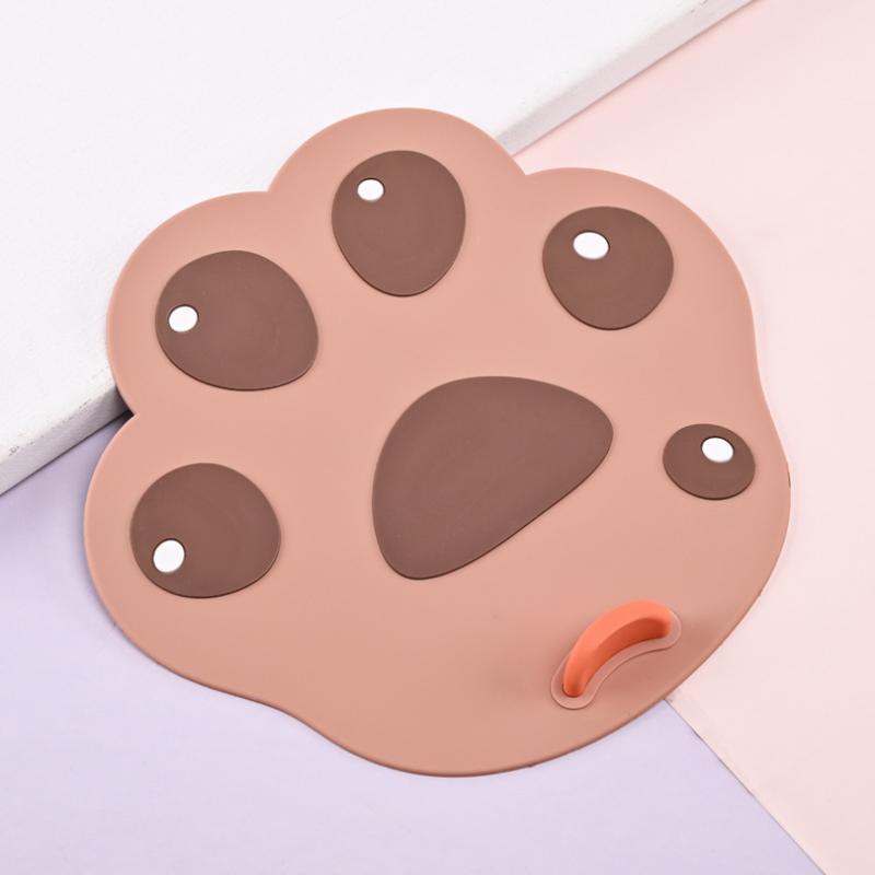 

Cat Paw Silicone Floor Drain Anti Odor Pad Toilet Pad Bathroom Sewer Deodorant Cover Water Stopper Kitchen Sink Plug Strainer коричневый