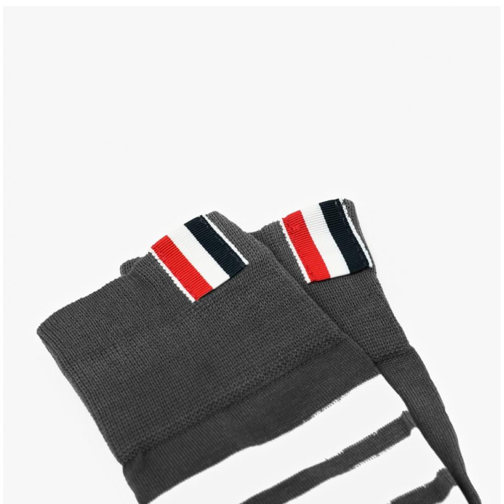 Tom Brown Mas023b 01690 035 4 Bar Stripe Three Line Tab Mid Calf Socks