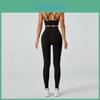 Completo Yoga da Donna con Top con Schiena a Croce e Leggings a Vita Alta per Fitness e Pratica Yoga