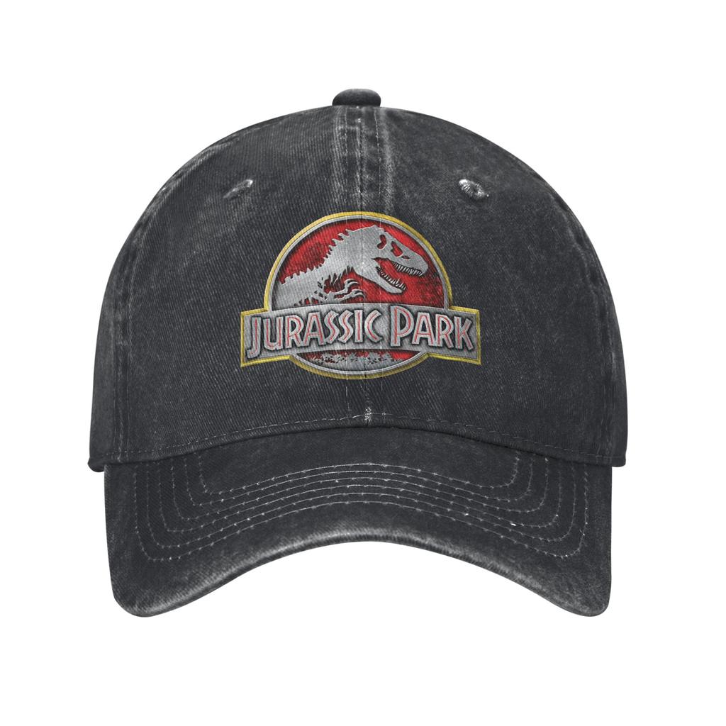 Dinosaur Jurassic Park Baseball Caps Vintage Distressed Washed  Snapback Cap Men Women Outdoor Running Golf Adjustable Caps Hat