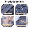 Draining Hole Foot Massage Pad PVC Bathroom Foot Pedal Flodsable Anti-slip Floor Mat  Household