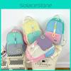 Fashionable Kids Backpack Color Block Design Large Capacity Bag Kindergarten