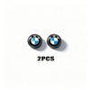 BBIG5 2/5/10Pcs Car Badge Emblem Sticker Auto Control Key Logo Accessories For BMW X1 X2 X3 X5 X4 X6 X7 iX3 F20 F10 F07 E70 E46 E90 E9