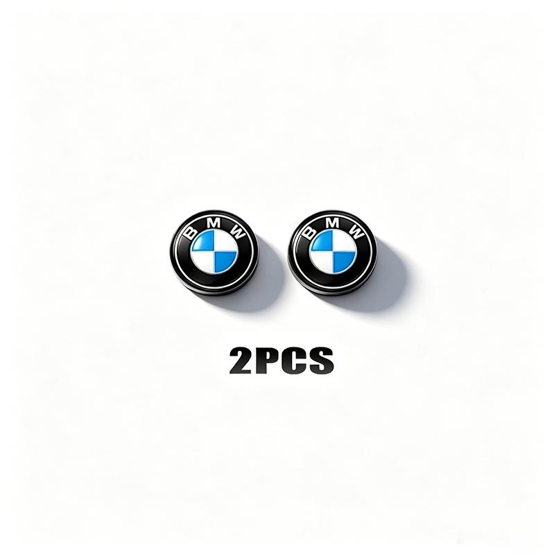 BBIG5 2/5/10Pcs Car Badge Emblem Sticker Auto Control Key Logo Accessories For BMW X1 X2 X3 X5 X4 X6 X7 iX3 F20 F10 F07 E70 E46 E90 E9