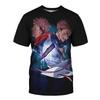 Jujutsu Kaisen Itadori Yuji Graphic T-Shirt, Fashion Anime Tee for Men Women, Breathable Polyester Short Sleeve, Casual Streetwear Tops