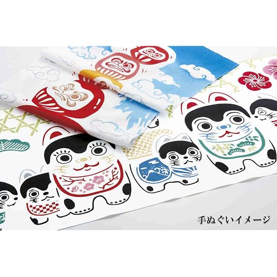 kenema Tenugui Lucky Daruma (Never Fall)