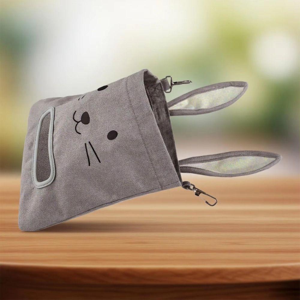 Hängende Heusäcke in Kaninchenform, Großes Fassungsvermögen, Oxford-Gewebe, Futterbeutel, Fütterungsbeutel für Hamster