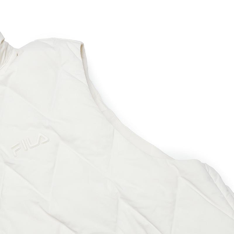 Fila Fleece Versatile Warm Casual Down Jacket Women Outerwear Oatmeal F11W448908FBG