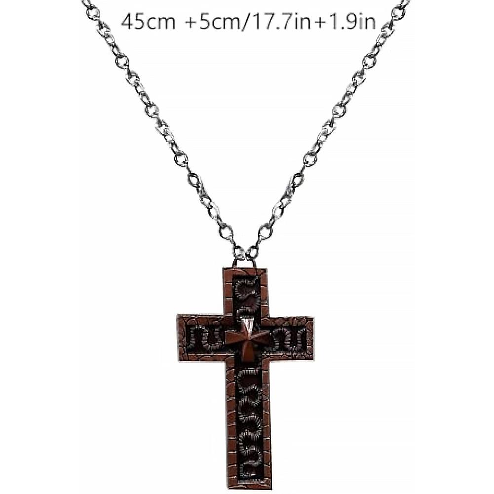 Cross Necklace with Secret compartment,Necklace With Old Cross Pendant,Gothic Punk Hip Hop Fashion Unique Hidden Storage Jewelry