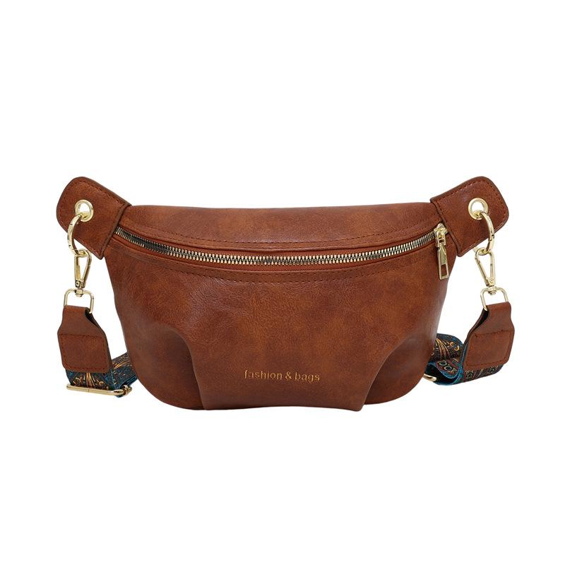 Chest bag, fanny pack, women's autumn and winter versatile new broadband messenger bag, women's niche design bag
