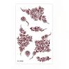 Legs Arm Temporary Tattoo Red Mehndi Stickers Red Henna Tattoo Decals  India Mehndi