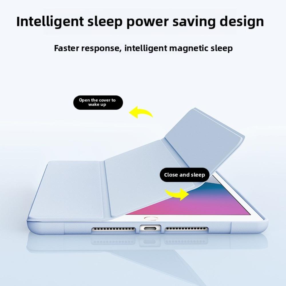 Soft Silicone 3 Fold Case for 2022 iPad 10 10.2 Inch iPad Pro 11 Mini 6 Air 5 Protective Cover