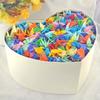 100pcs DIY Handmade Colorful Origami Cranes, Pure Handmade Origami Cranes, Creative Solid Color DIY Lucky Stars, Birthday Gift