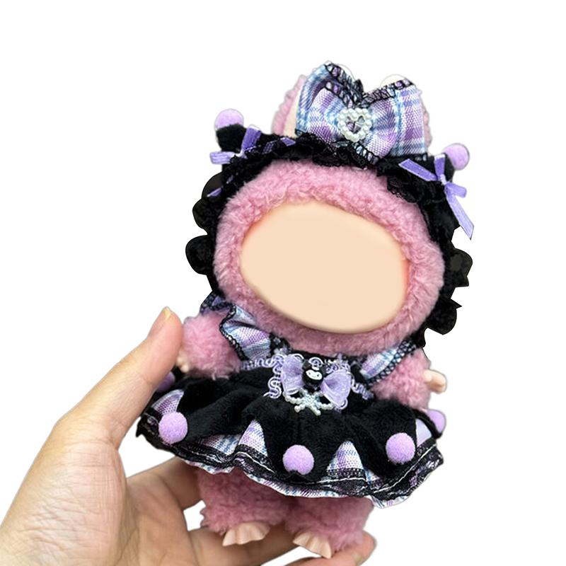Clothes For Labubu Dolls Accessories, Stylish Kawaii Outfit Set Suitable