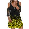 Women's Fashion Cool Printed Casual Off Shoulder Elegant Dress