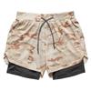 Herren Schnelltrocknende Doppellagige Sportshorts - Sommer Laufen, Basketball & Training