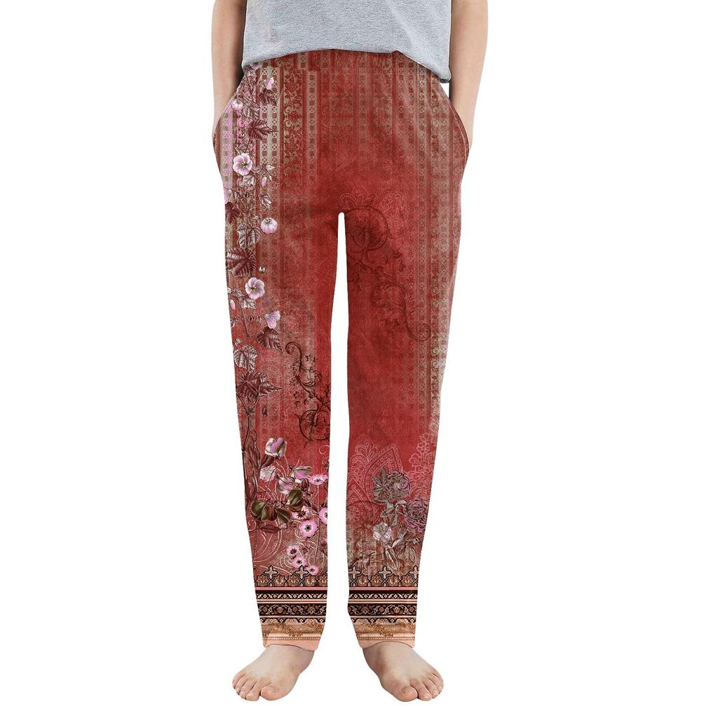 Kids' Casual Pants - Solid Color Sport Pants With Pockets