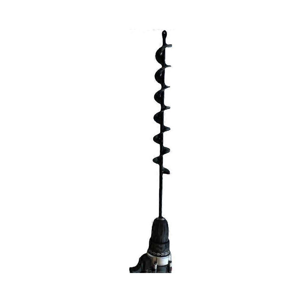Punta a coclea nera 50mm x 450mm per fioriere da giardino.