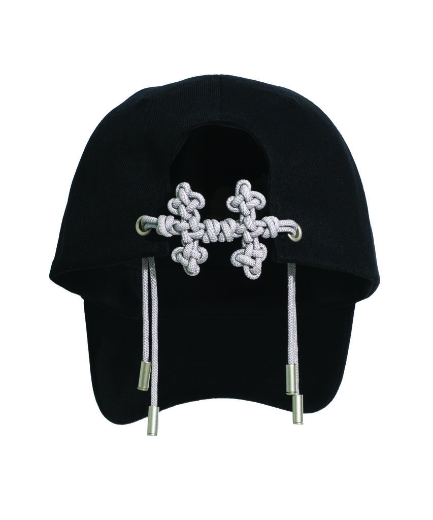 Gorro con Nudo de Grulla Ongo [Negro]