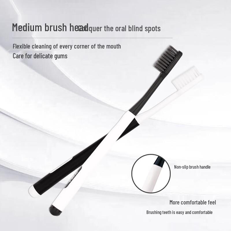 Doctor B Charcoal Deep Clean Toothbrush, 2-Pack