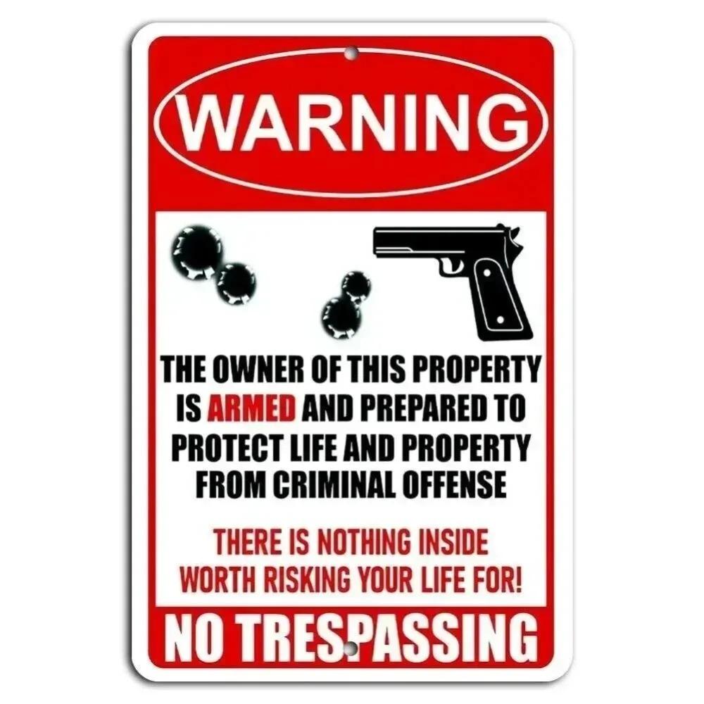 Funny Warning Decal  Nothing Inside Worth Risking Life For Novelty Sticker 20x30cm