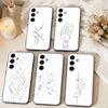 Sex Couple Lovers Line Body Phone Case For Samsung Galaxy A73,A72,A71,A70,A53,A52,A51,Soft Black Shell