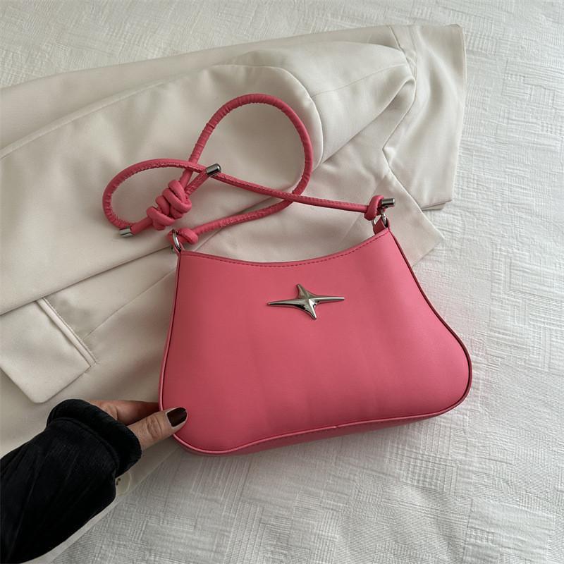 Popular Casual Shoulder Bag Stylish Small Bag Street Trend Spring 2024 Personalized Square Bag