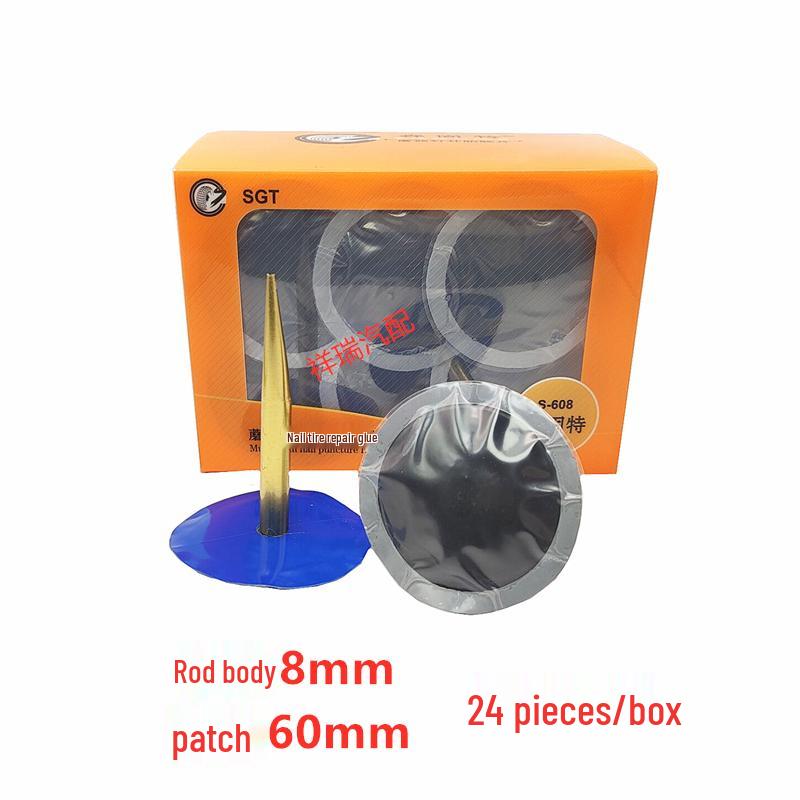 Mushroom Nail Tire Repair Plug & Patch Set for Vacuum Tires (3mm, 4.5mm, 6mm)