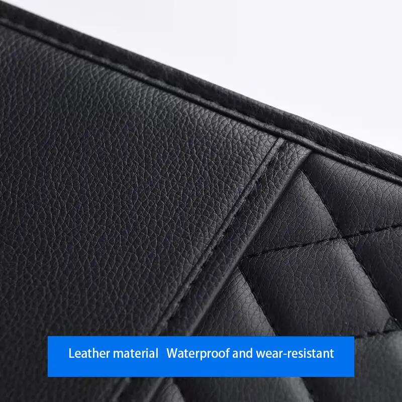 Car Backseat Storage Box Organizer Multifunction PU Leather Interior Storage Bag Compatible For Benz Jeep Wrangler