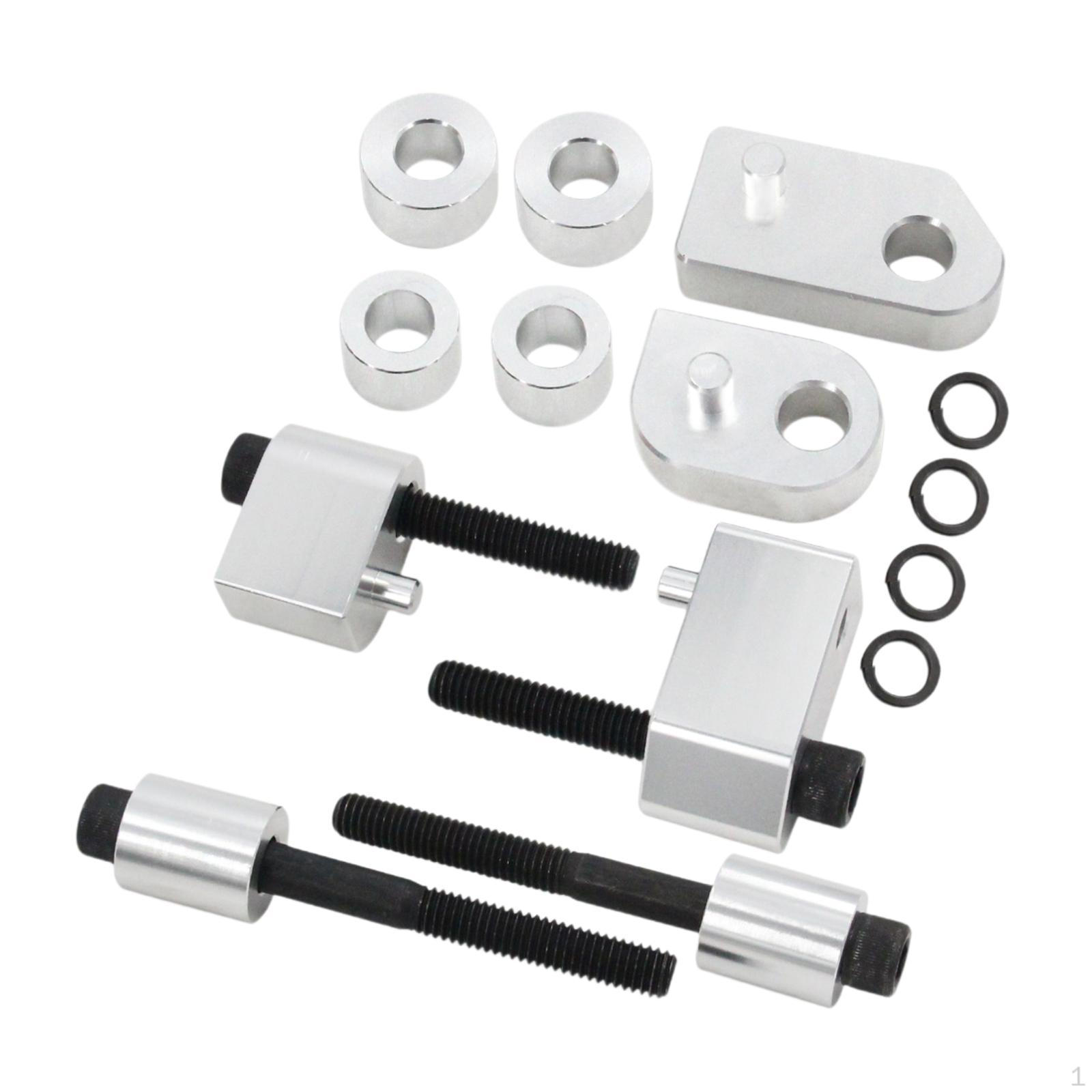 

1inch &1.5inch Driver Floorboard Extension Kit Aluminum Alloy Outward срібний