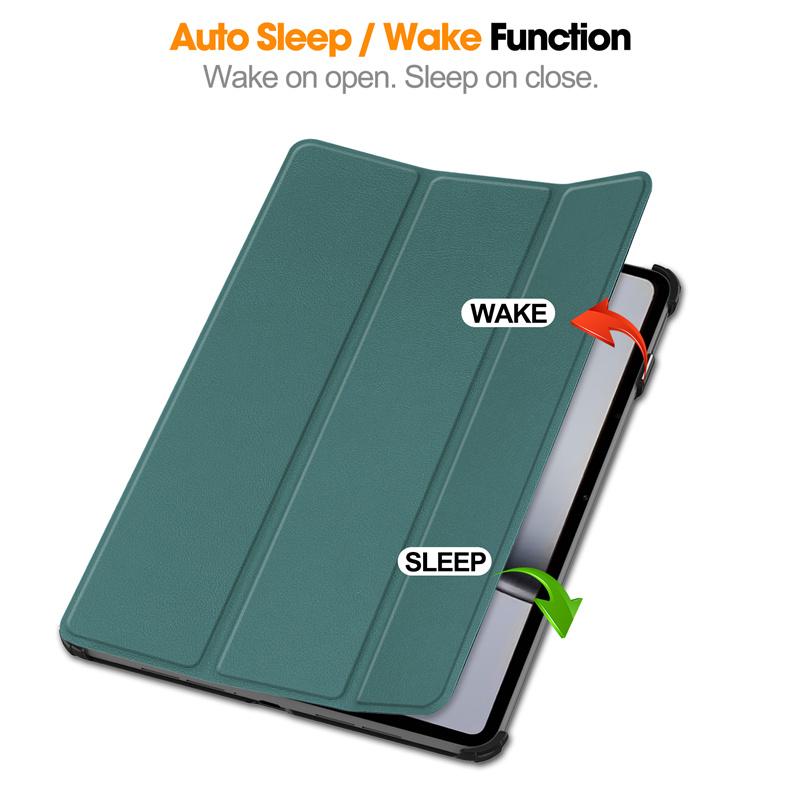 12.1" Trifold Magnetic Leather Hard Protective Cover for Oneplus Pad 2 Oneplus Pad Pro Foldbale Case Auto Sleep/Wake