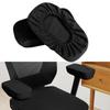2pcs Elastic Nonslip Armrest Covers Sponge Velvet Heighten Arm Cover Washable Chair Armrest Pad Office Computer Chair