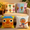 Cushion Cover  Linen  SkinFriendly Soft Decorative Case For Sofa Home Decor Cartoon Kwaii NNoodle  PPals Pillow Cover