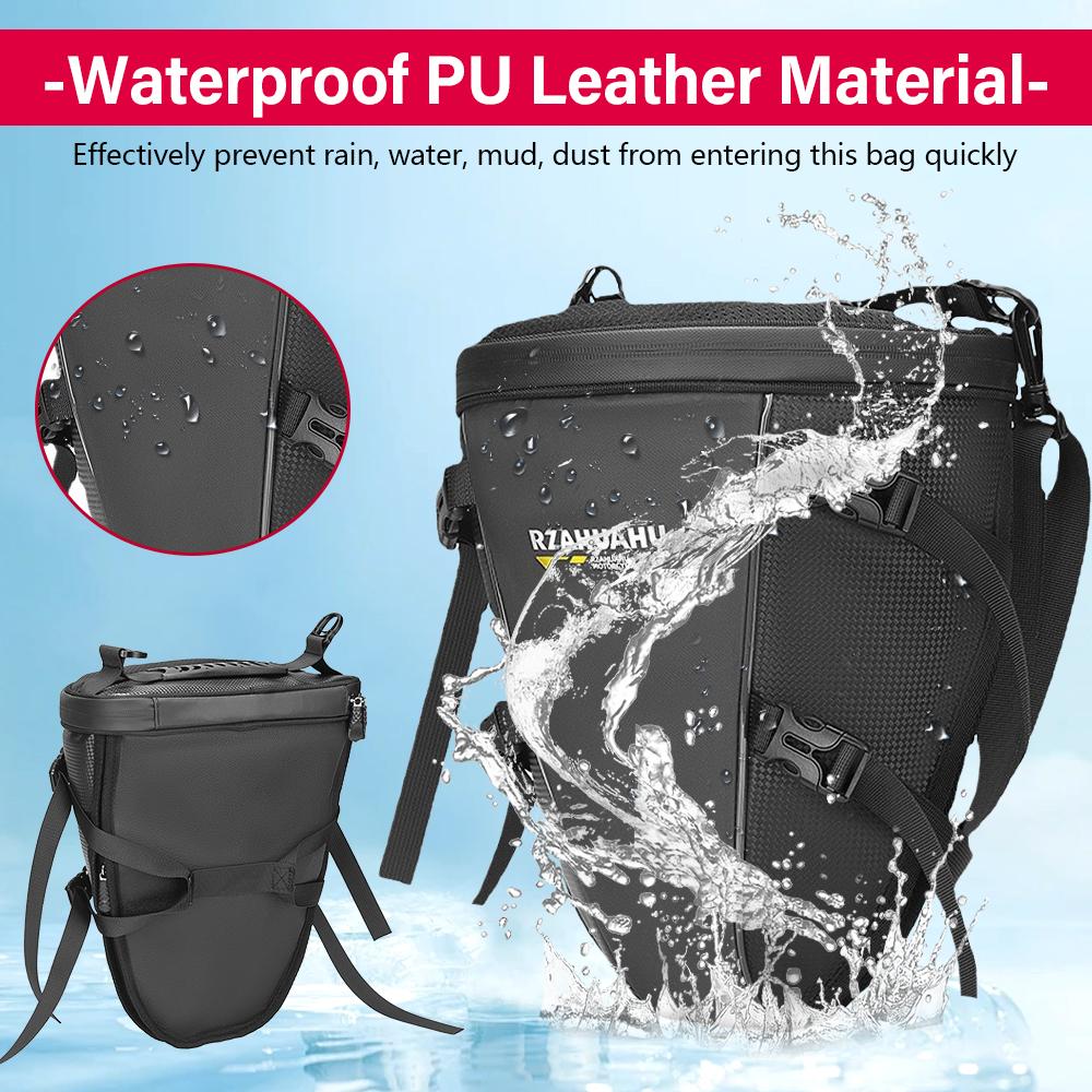 Large Capacity Motorcycle Rear Seat Bag Waterproof Motorbike Tail Bag Saddle Bag for Travel Storage Fits for Electric Bike